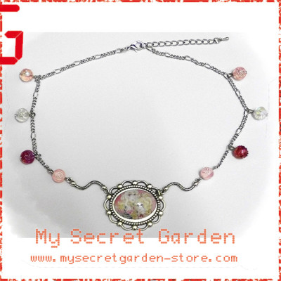 Lady Oscar ( The Rose of Versailles ) ベルサイユのばら Anime Cabochon Necklace 